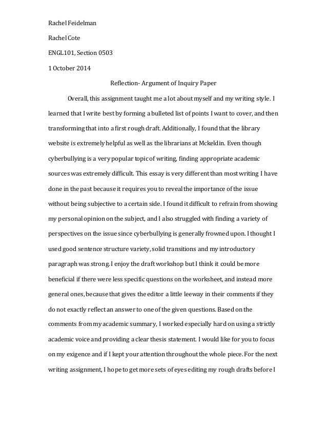 How to write a inquiry paper